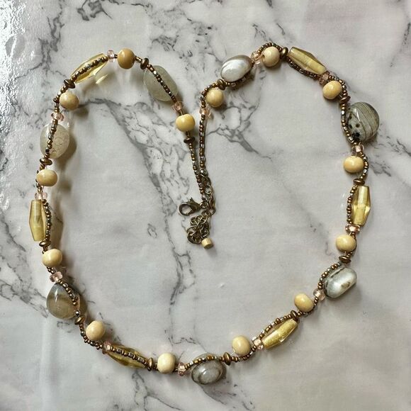 Agate beaded necklace - Picture 3 of 12